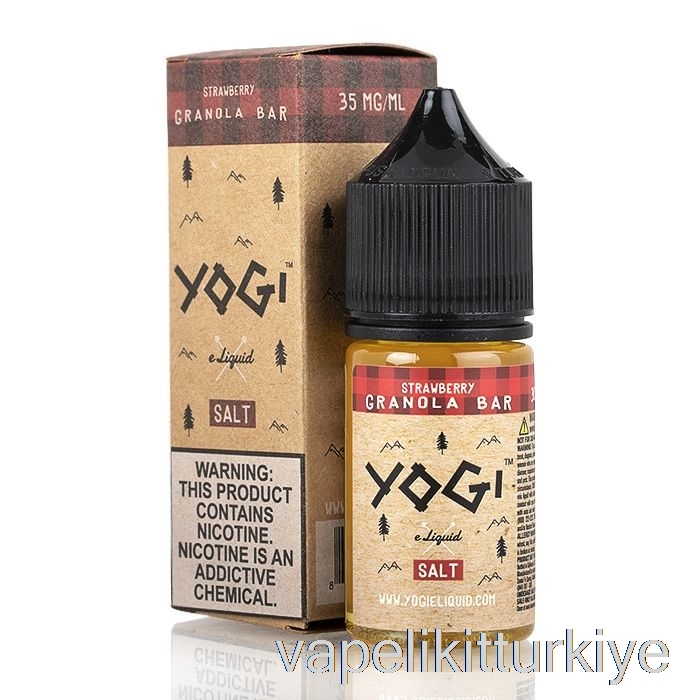 Vape Kalem Vape Mate çilek Granola Bar - Yogi Tuzları E-sıvı - 30ml 50mg